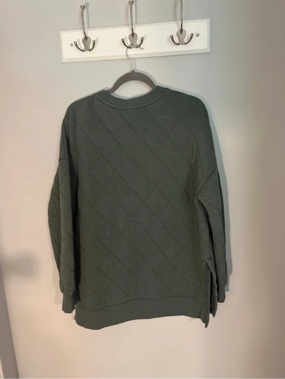 Old Navy Quilted Crewneck Sweater - Olive